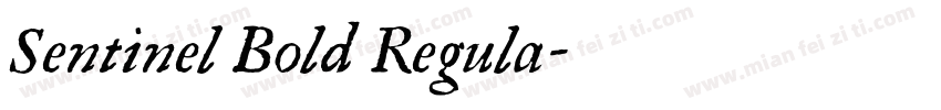 Sentinel Bold Regula字体转换